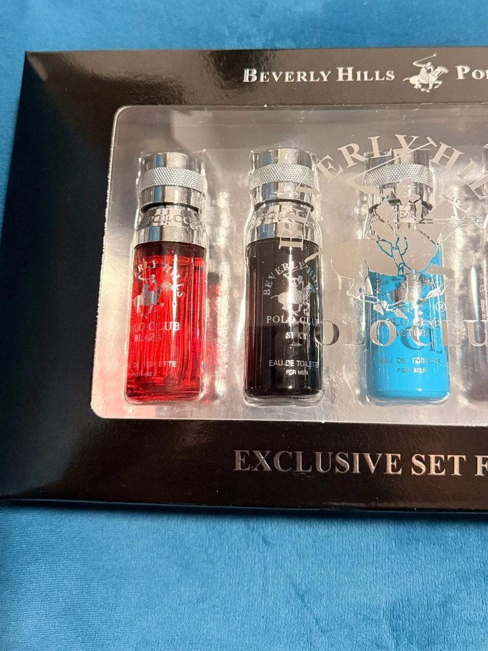 Beverly Hills Polo Club Bath & Body Set - Red, Black, Blue, Purple